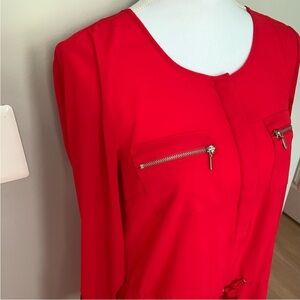 INC International Concepts Red dress shirt